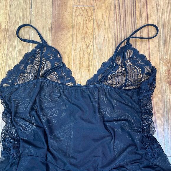 Avidlove Lingerie Nightgown Sexy Chemise Top Y2K babydoll Mesh bow Slip Dress - Picture 5 of 8